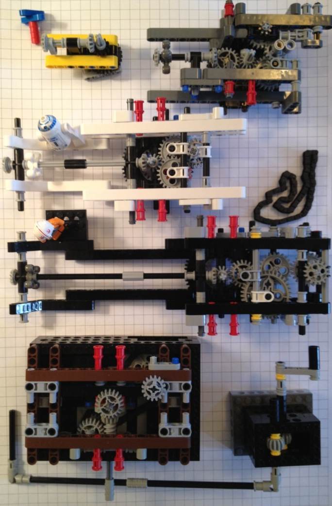 components of a modular orrery