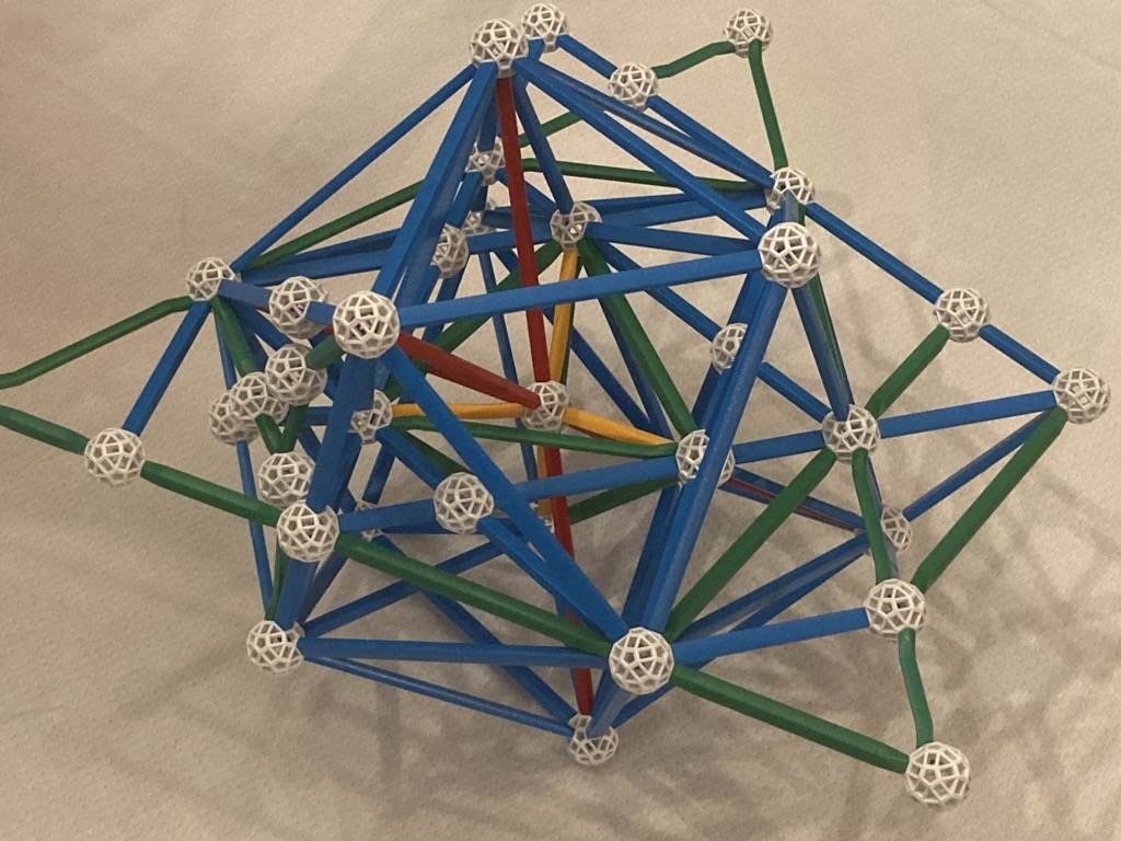 Icosahedron augmented in multiple V planes Icosahedron augmented in multiple V planes