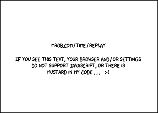 xkcd 1190 ''Time'' replay